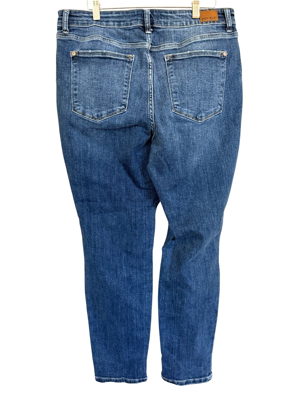Judy Blue JB82368DK Boyfriend Fit Jeans Women’s Size 15/32 Medium Wash Stretch - Picture 6 of 13